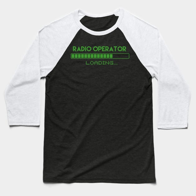 Radio Operator Loading Baseball T-Shirt by Grove Designs